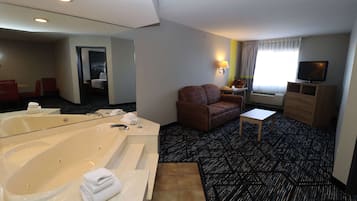 套房, 1 張特大雙人床, 非吸煙房 (1 Bedroom) | 客房內保險箱、書桌、筆電工作空間、遮光布/窗簾