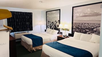 Comfort Room, 2 Queen Beds, Non Smoking, Refrigerator & Microwave | Down comforters, desk, laptop workspace, free WiFi