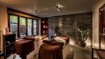 Behandlungsräume für Paare, Sauna, Whirlpool, Körperbehandlungen