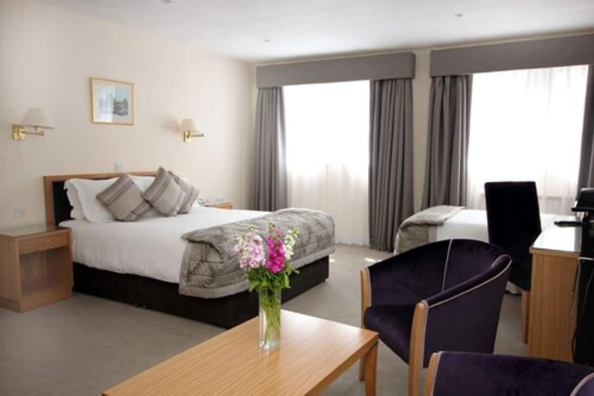 executive room, 1 double bed, non smoking | in-room safe, desk, blackout curtains, iron/ironing board