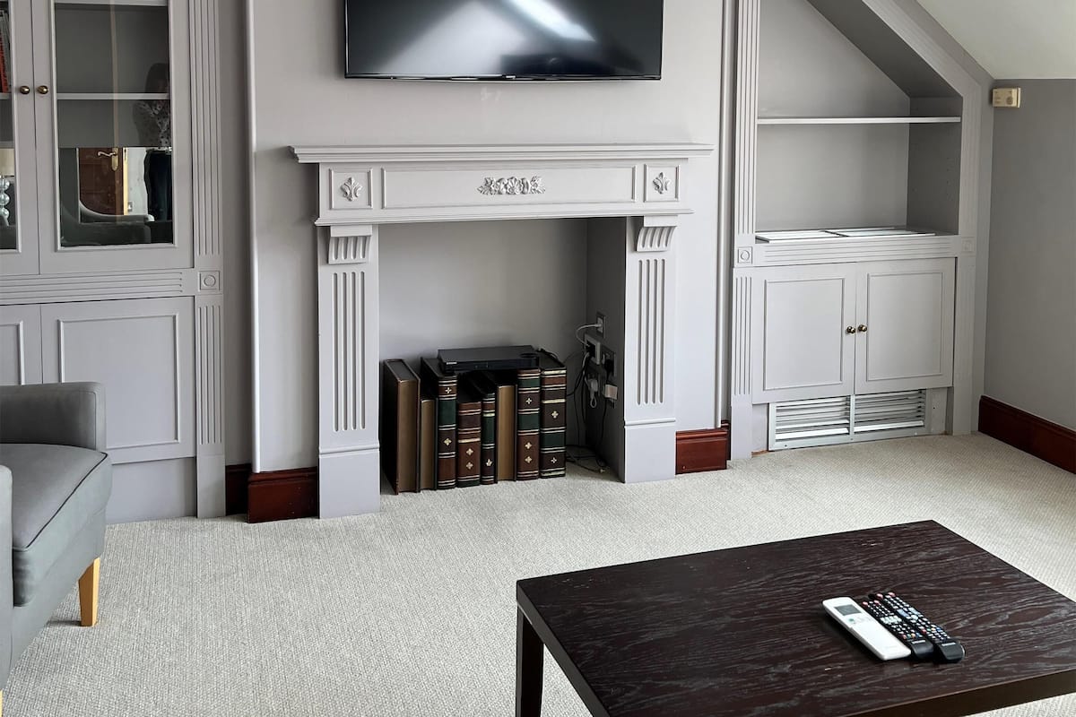 Suite, 1 Double Bed, Non Smoking | Desk, blackout drapes, iron/ironing board, cribs/infant beds