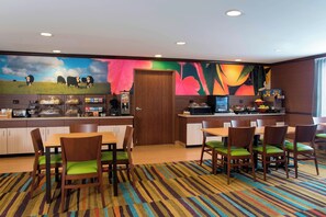 Free daily buffet breakfast 