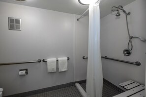 Deluxe Room, 1 Queen Bed, Accessible, Non Smoking (Roll-In Shower) | In-room dining