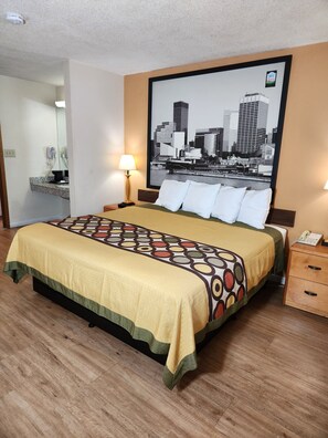 Caja de seguridad en la habitación, cortinas blackout y wifi gratis 