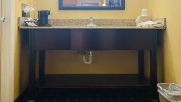 Double Room, 2 Double Beds, Smoking | Bathroom sink