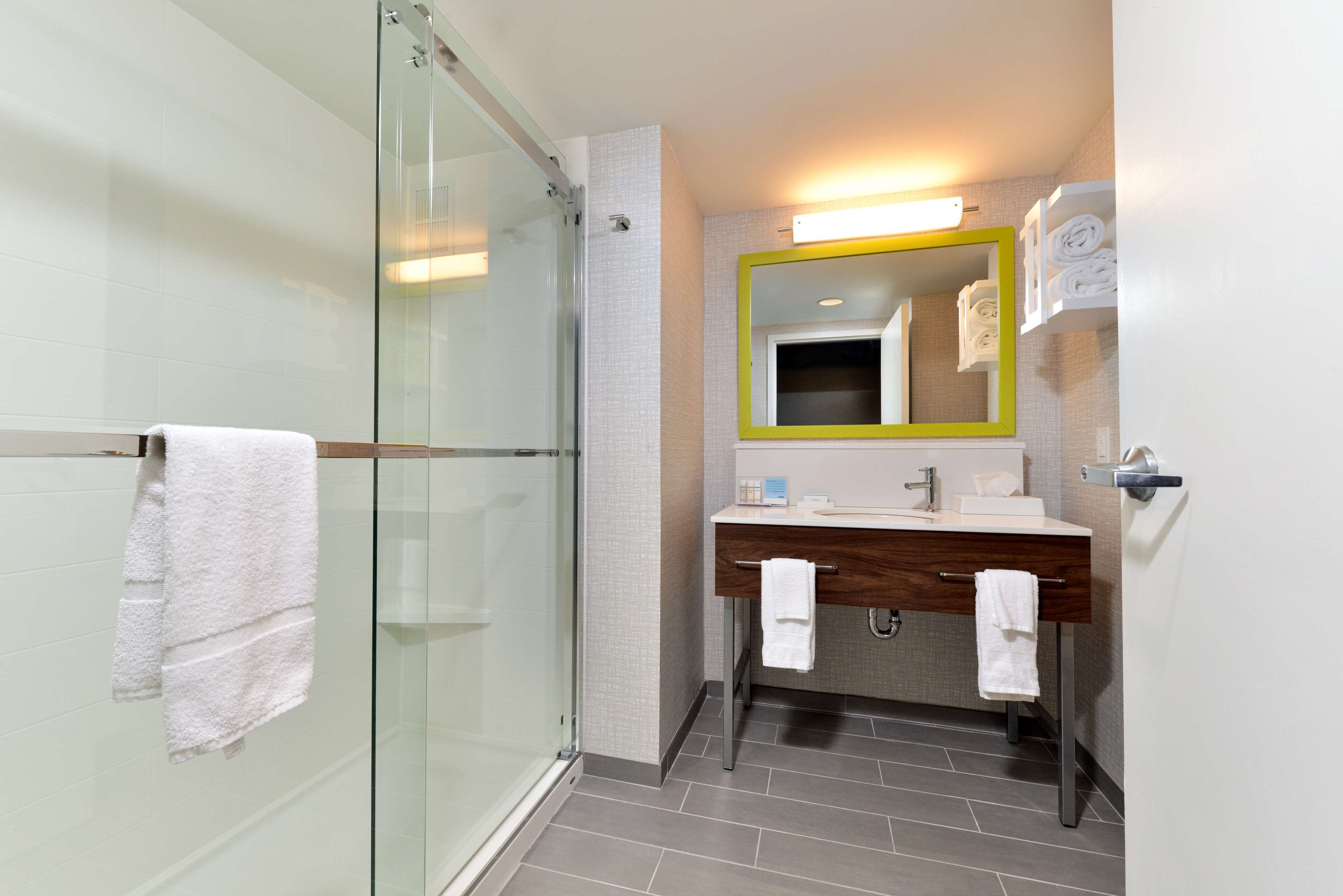 free toiletries, hair dryer, towels