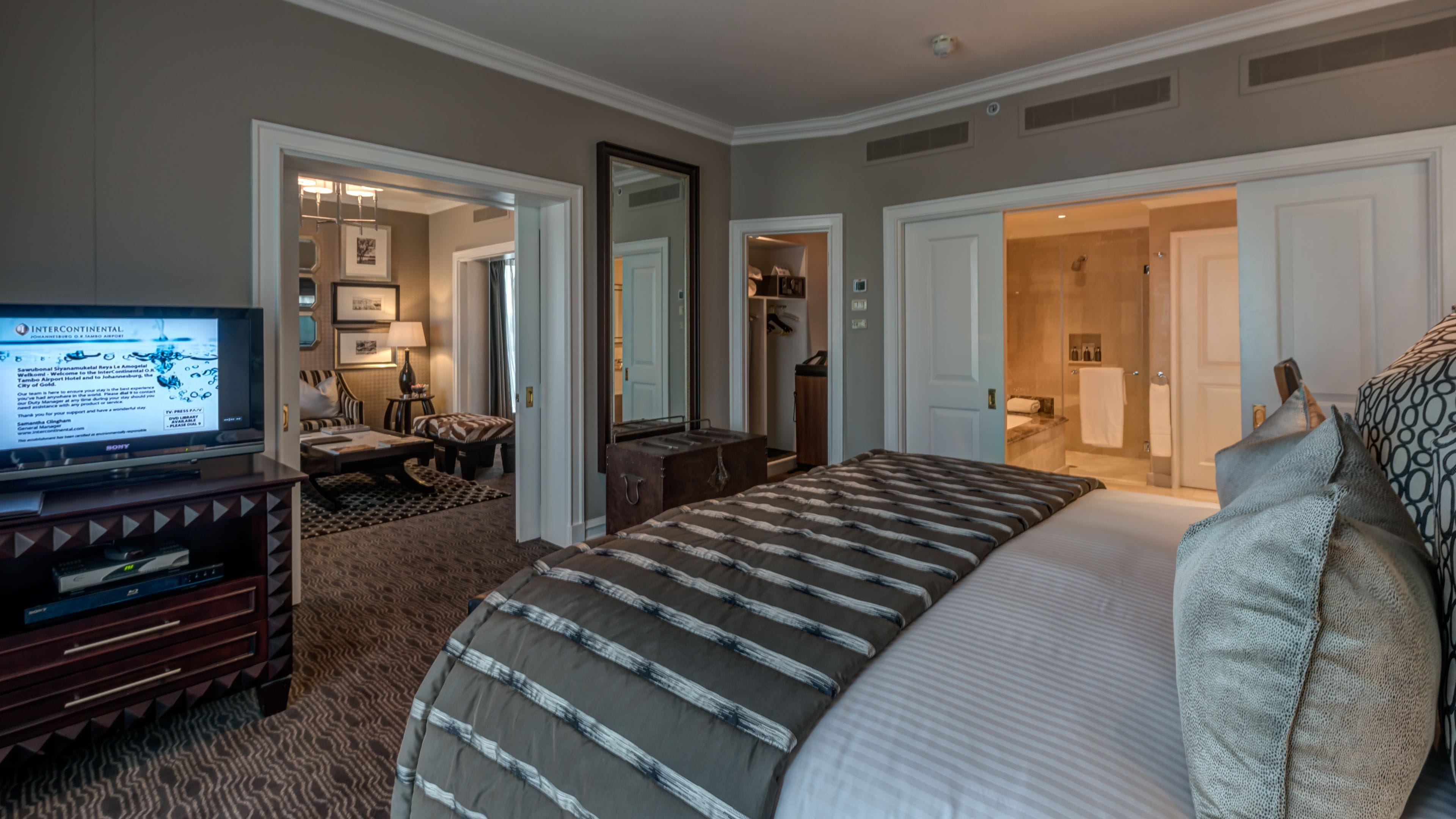 Presidentiële suite | Lakens van Egyptisch katoen, luxe beddengoed, pillowtop-bedden