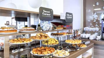 Daily buffet breakfast (EUR 12 per person)