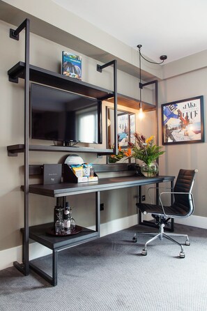 1 bedroom, blackout curtains, iron/ironing board, free WiFi