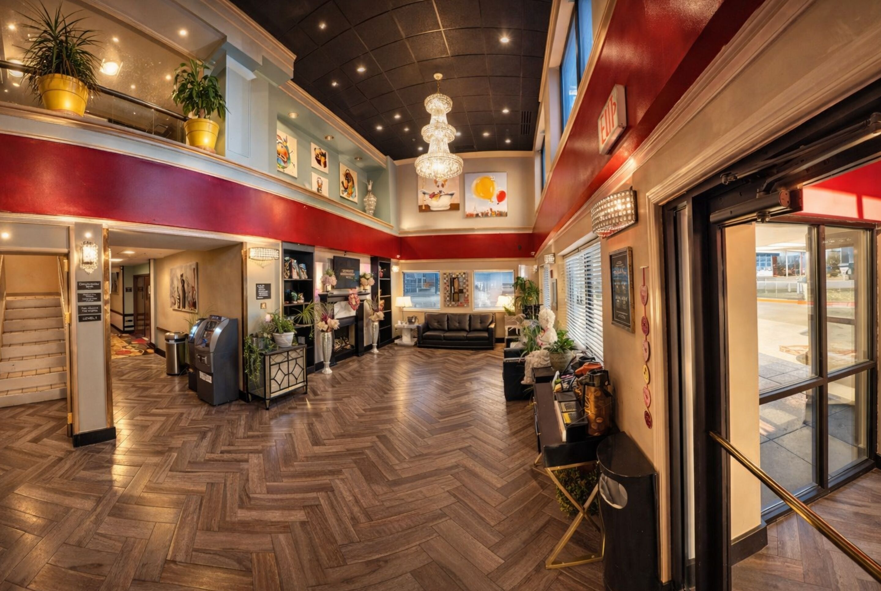 Interior entrance