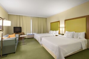 Suite, 2 Queen Beds | In-room safe, desk, blackout curtains, iron/ironing board