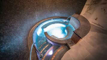 Indoor pool, outdoor pool, open 7:00 AM to 11:00 PM, pool umbrellas
