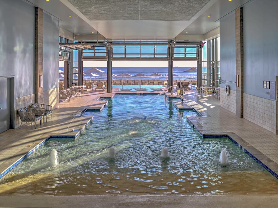 Indoor pool, outdoor pool, open 7:00 AM to 11:00 PM, pool umbrellas