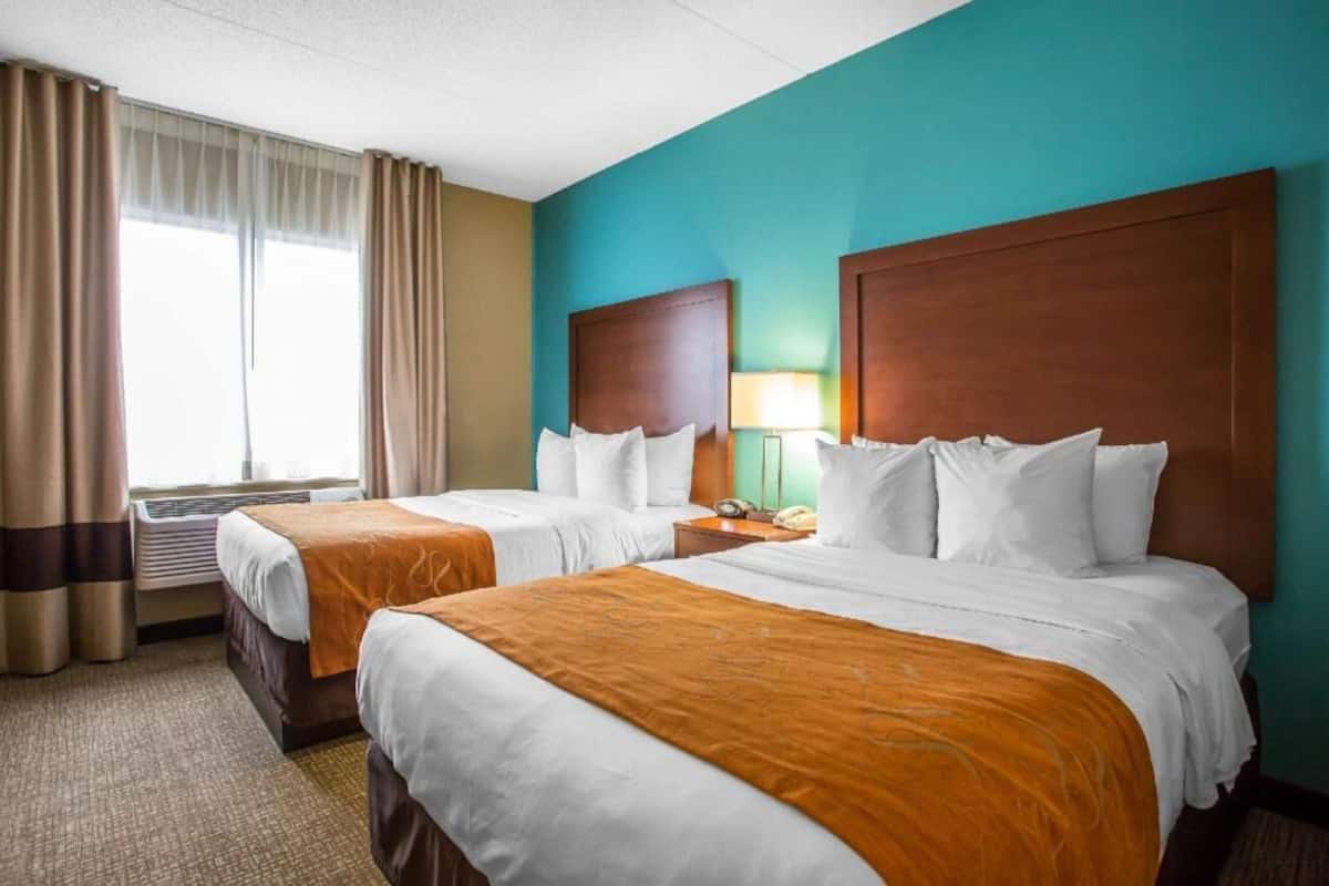 In-room safe, desk, blackout curtains, iron/ironing board