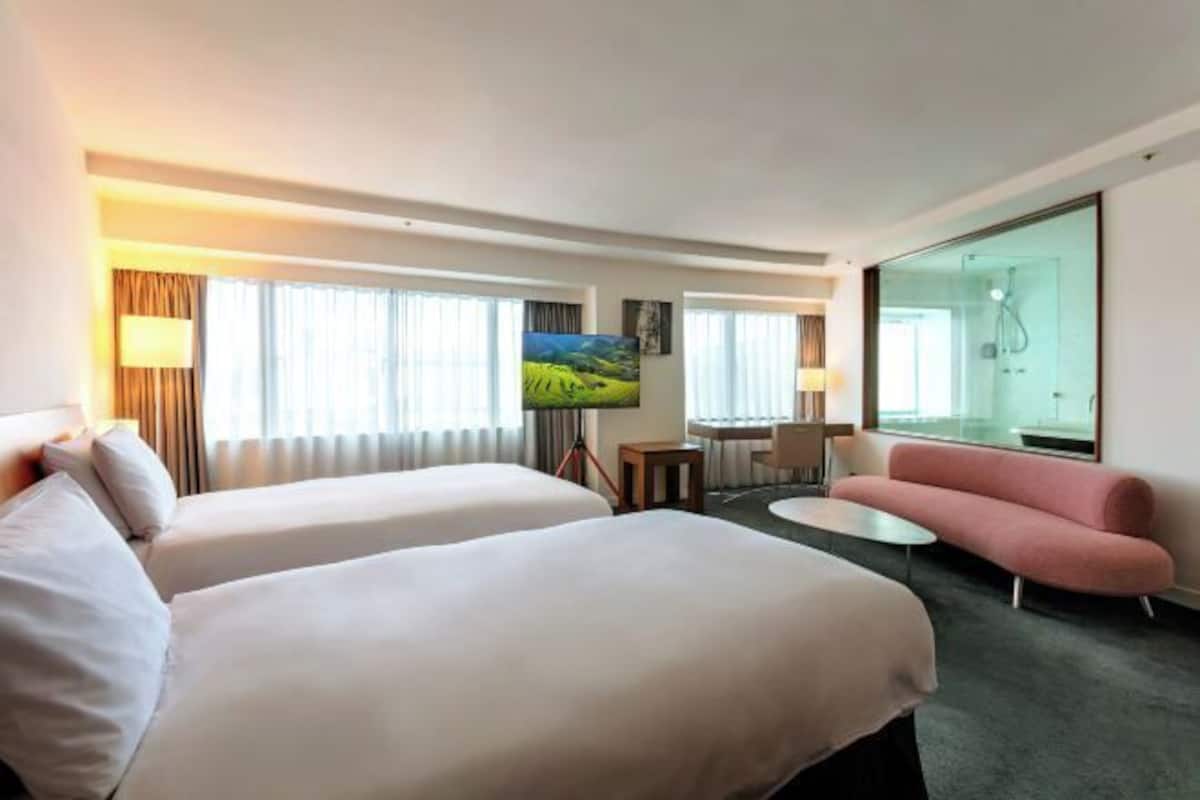 In-room safe, desk, blackout curtains, iron/ironing board