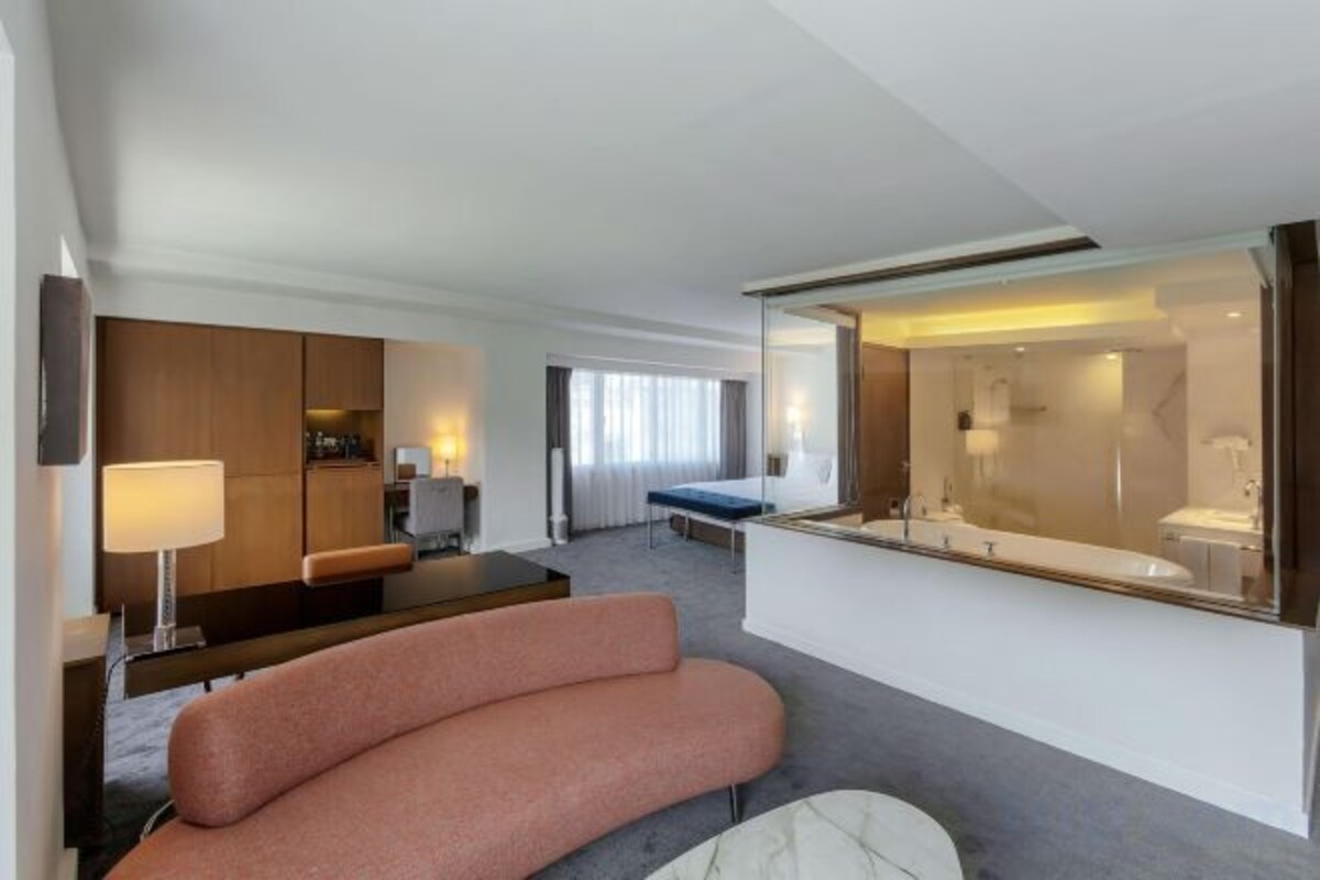 In-room safe, desk, blackout curtains, iron/ironing board