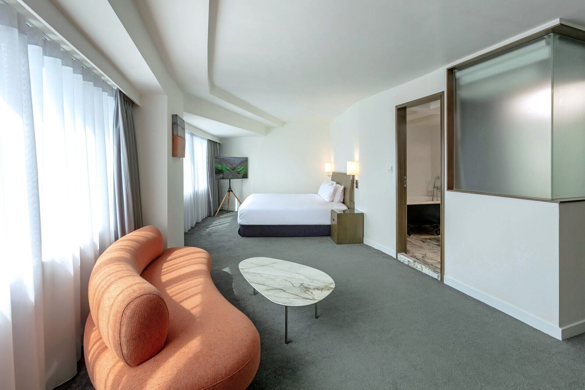 In-room safe, desk, blackout curtains, iron/ironing board