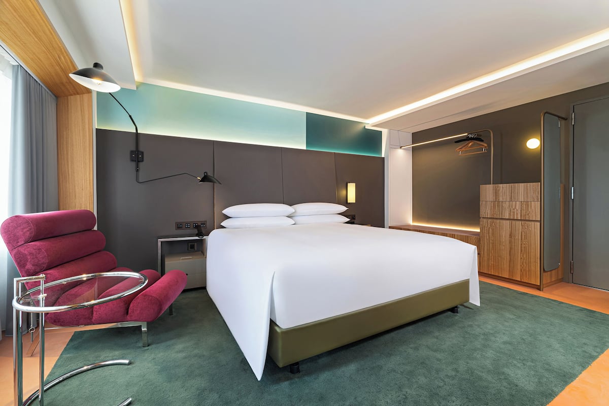 In-room safe, desk, blackout curtains, iron/ironing board