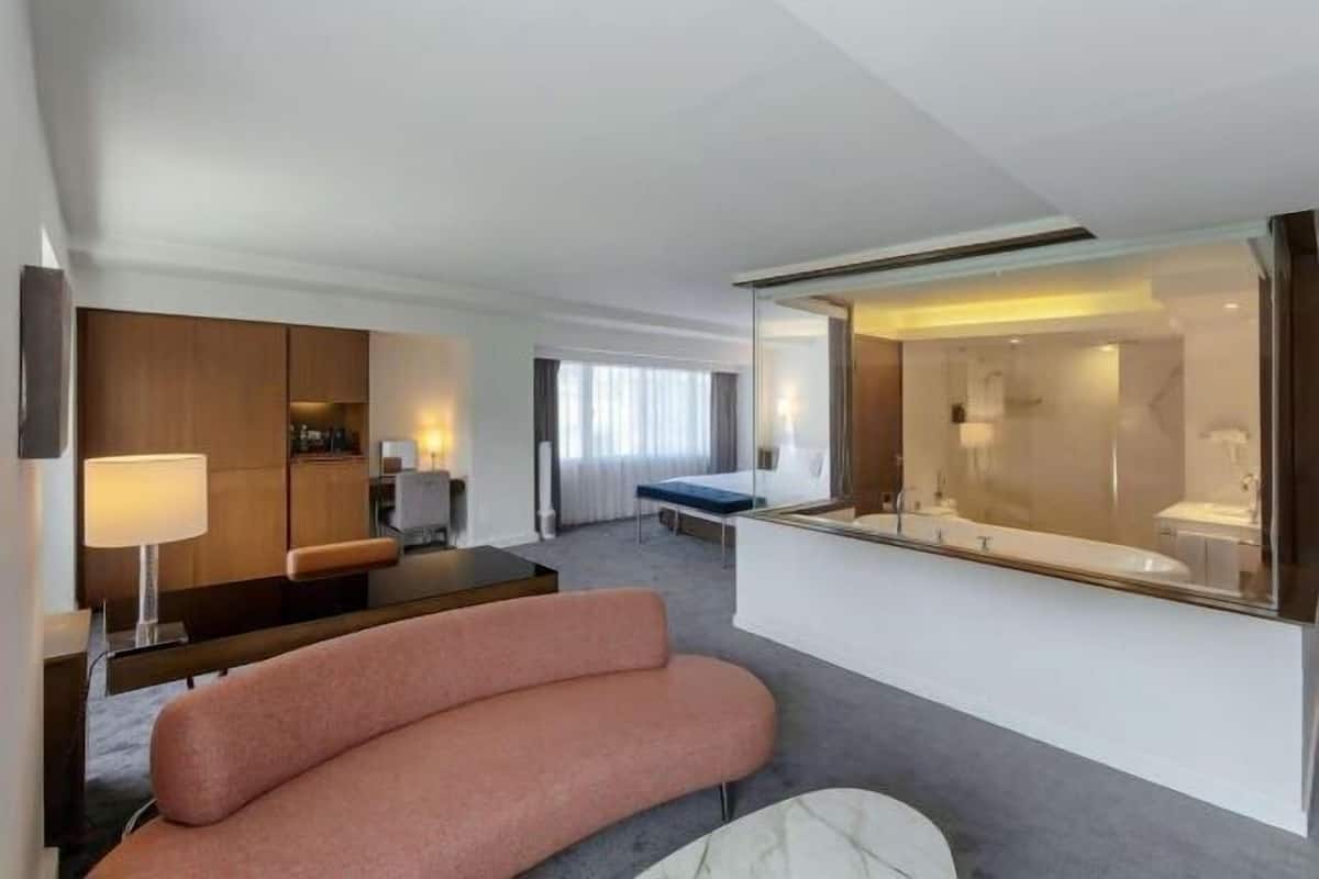 In-room safe, desk, blackout drapes, iron/ironing board