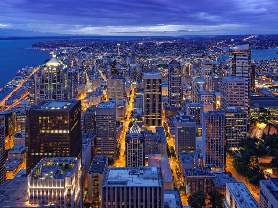 Blick von der Unterkunft