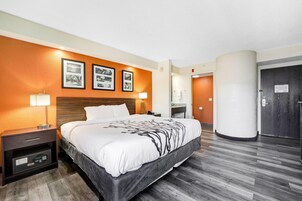 Premium bedding, desk, soundproofing, iron/ironing board