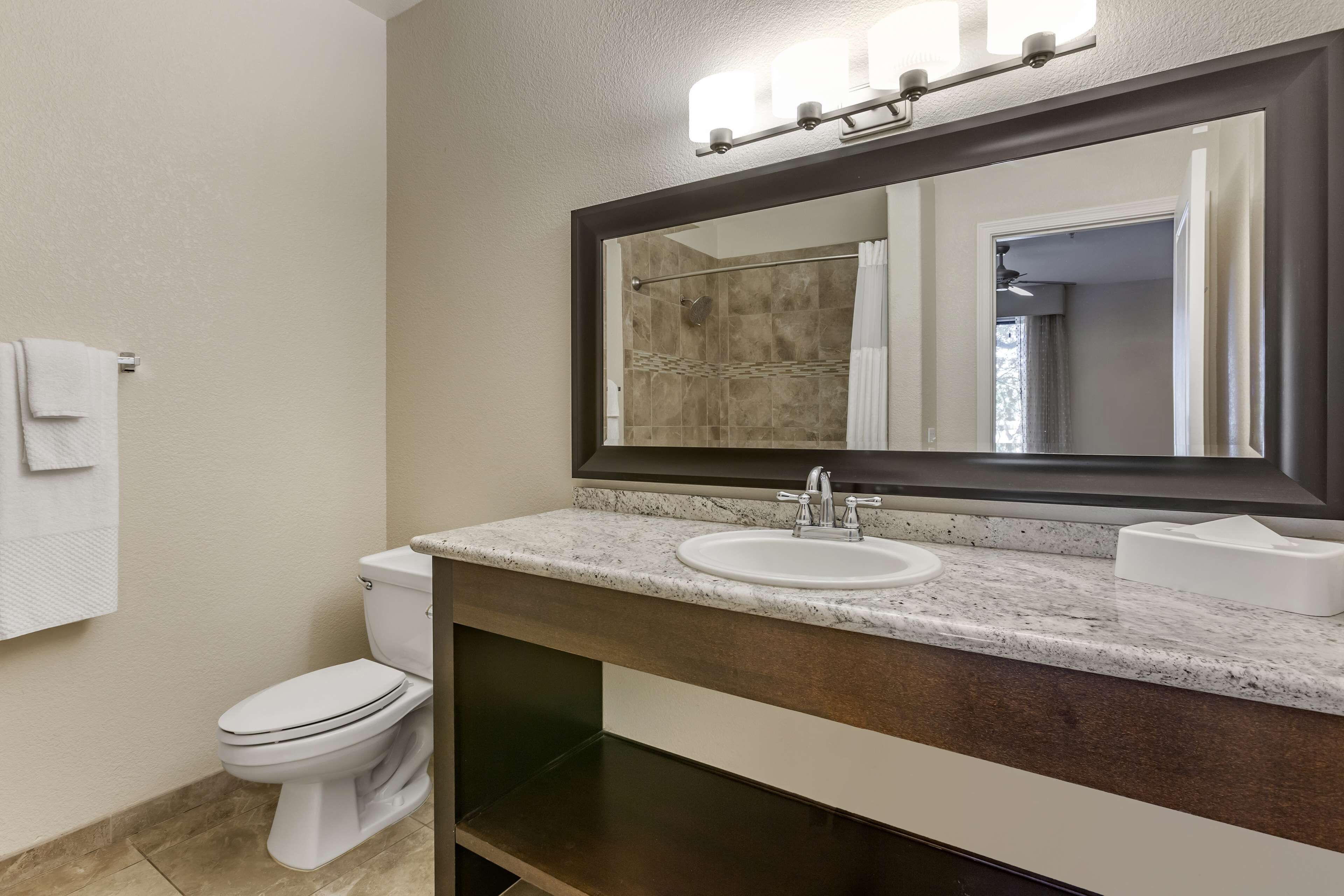 free toiletries, hair dryer, towels