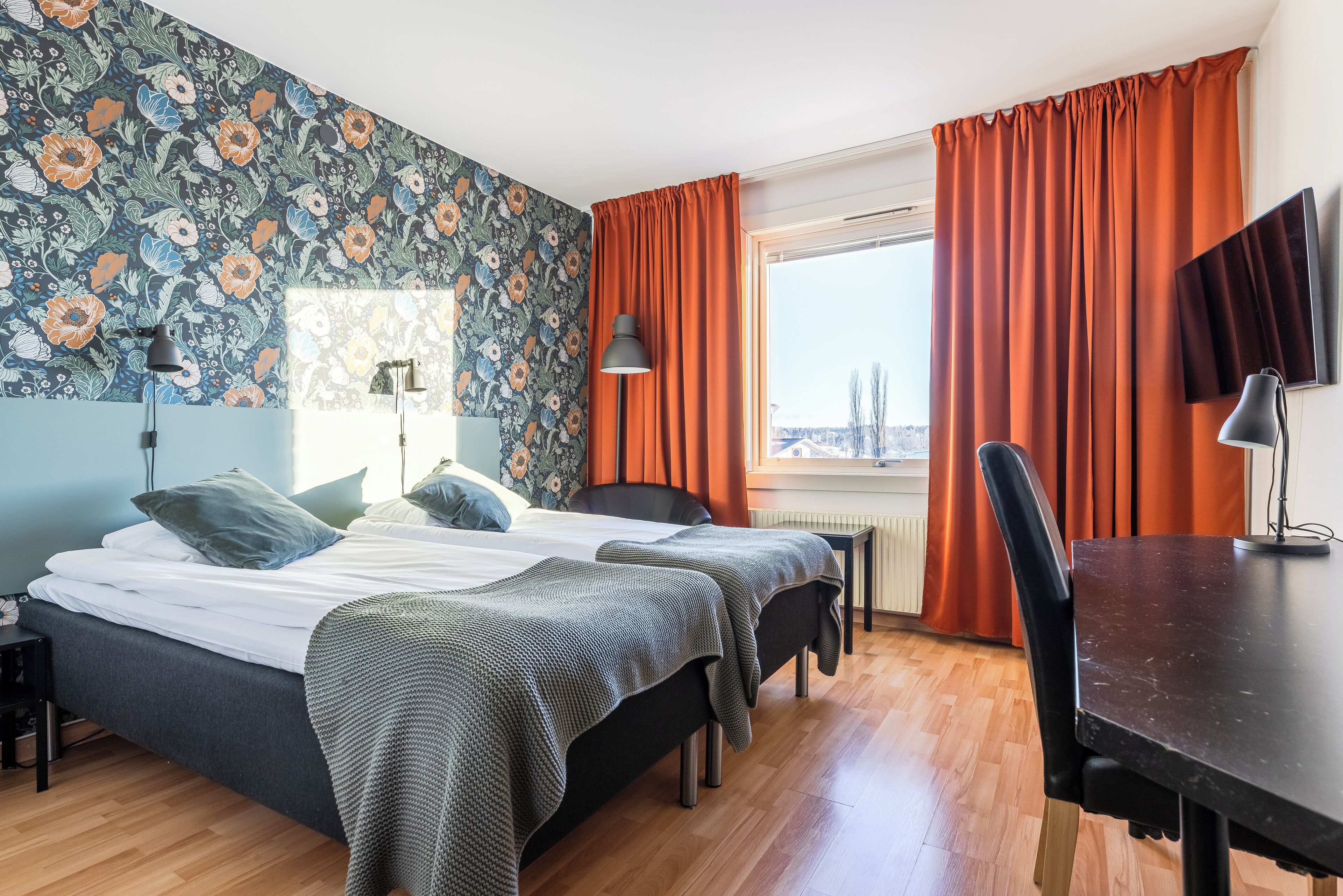 Phòng 2 giường đơn Tiêu chuẩn | Két bảo mật tại phòng, bàn, truy cập Internet không dây miễn phí 