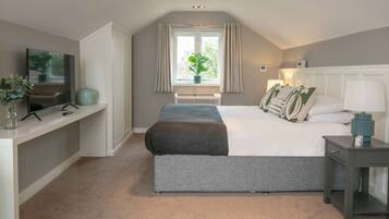 Desk, iron/ironing board (on request), cribs (surcharge)