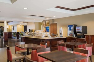 Free on-the-go breakfast on weekdays