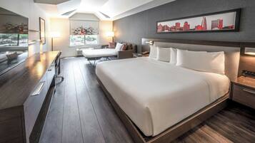 Rum - 1 kingsize-säng | Sängtillbehör av högsta kvalitet och värdeförvaringsskåp på rummet