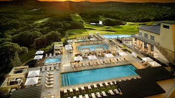 Indoor pool, 4 outdoor pools, cabanas (surcharge), pool umbrellas