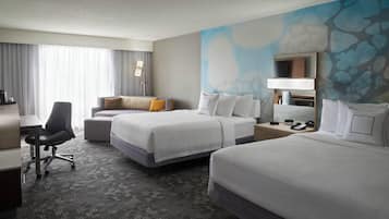Room, Multiple Beds, Non Smoking | Hypo-allergenic bedding, in-room safe, desk, iron/ironing board