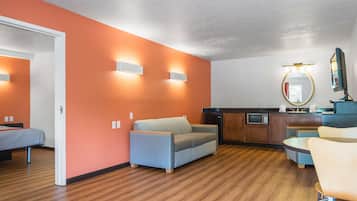 Hypo-allergenic bedding, individually furnished, desk, laptop workspace