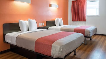 Hypo-allergenic bedding, individually furnished, desk, laptop workspace
