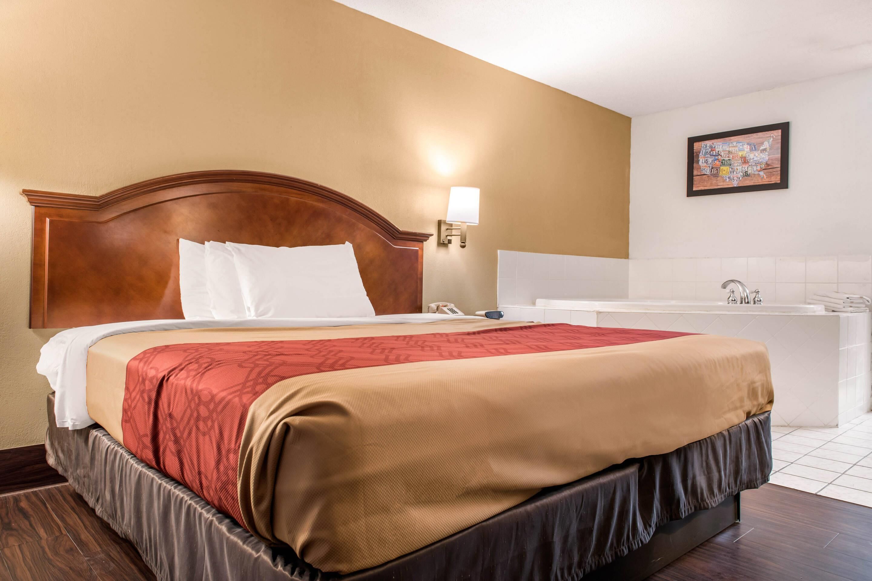 Desk, blackout curtains, free WiFi, bed sheets
