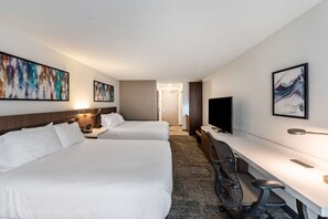 Standard Room, 2 Queen Beds | 1 bedroom, desk, laptop workspace, blackout drapes