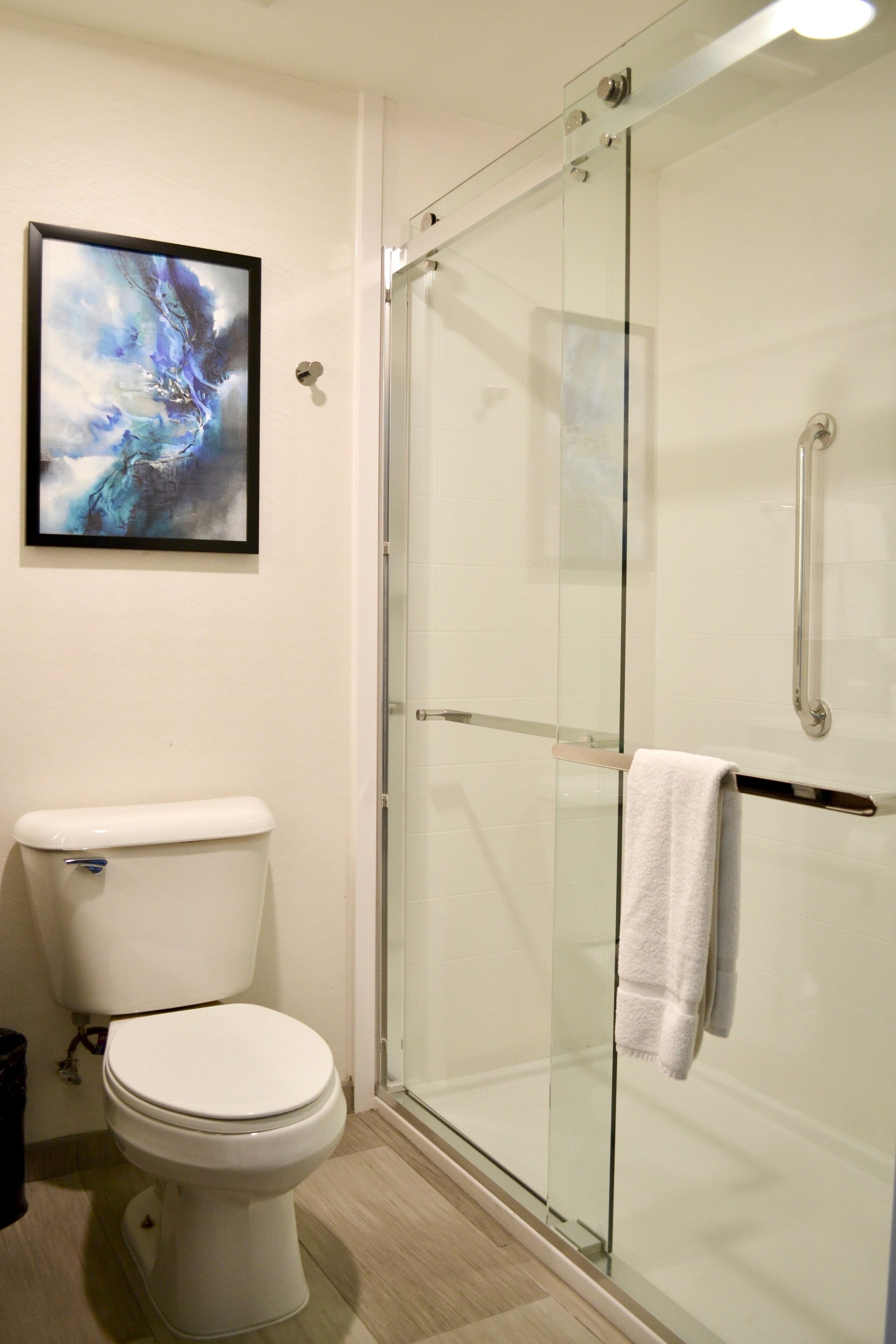 free toiletries, hair dryer, towels, soap