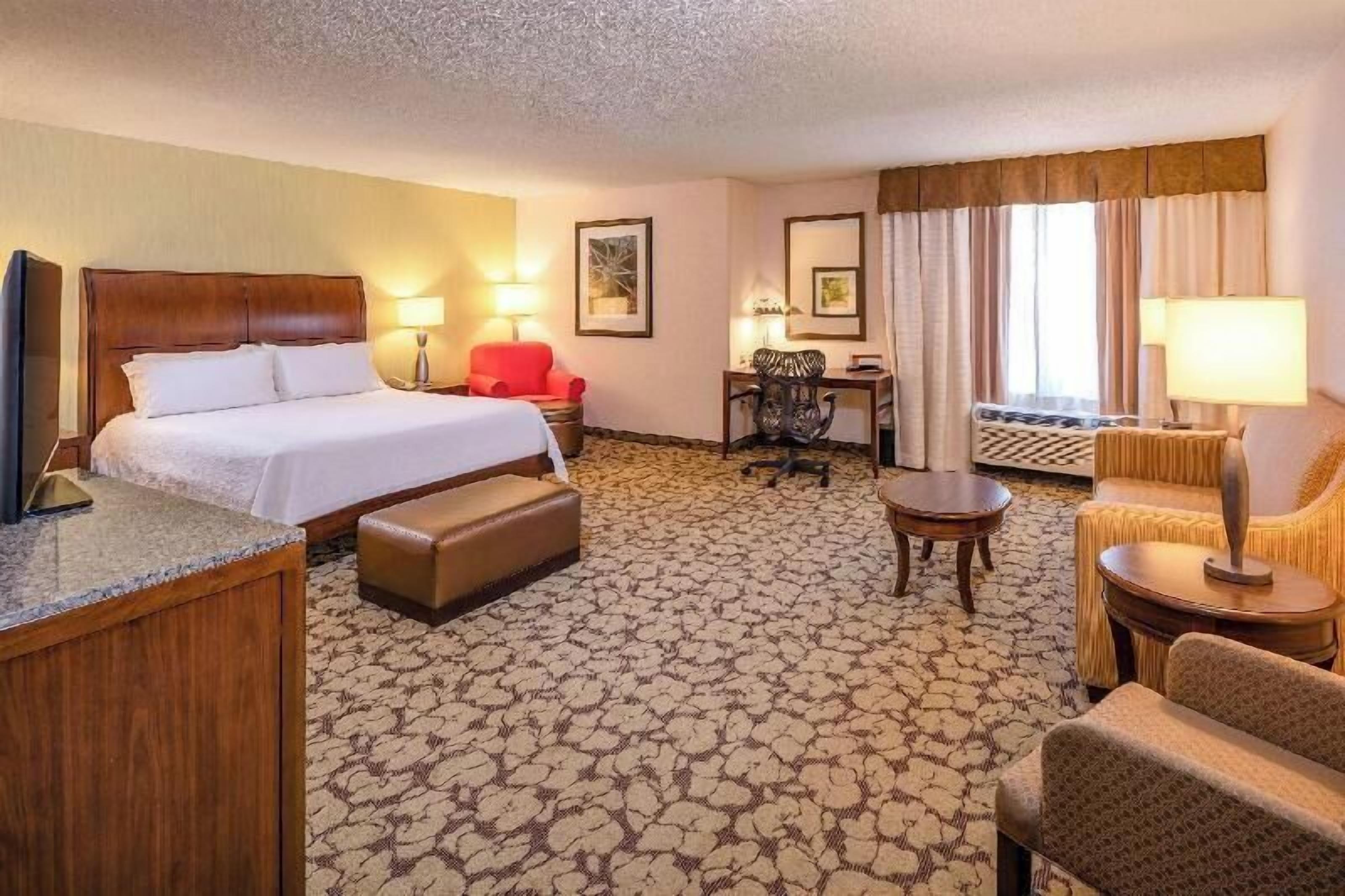 In-room safe, desk, laptop workspace, iron/ironing board