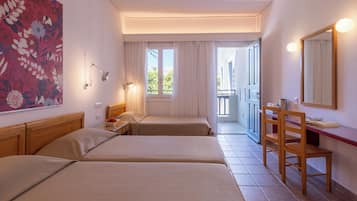 Triple Room | Premium bedding, in-room safe, desk, iron/ironing board (on request)