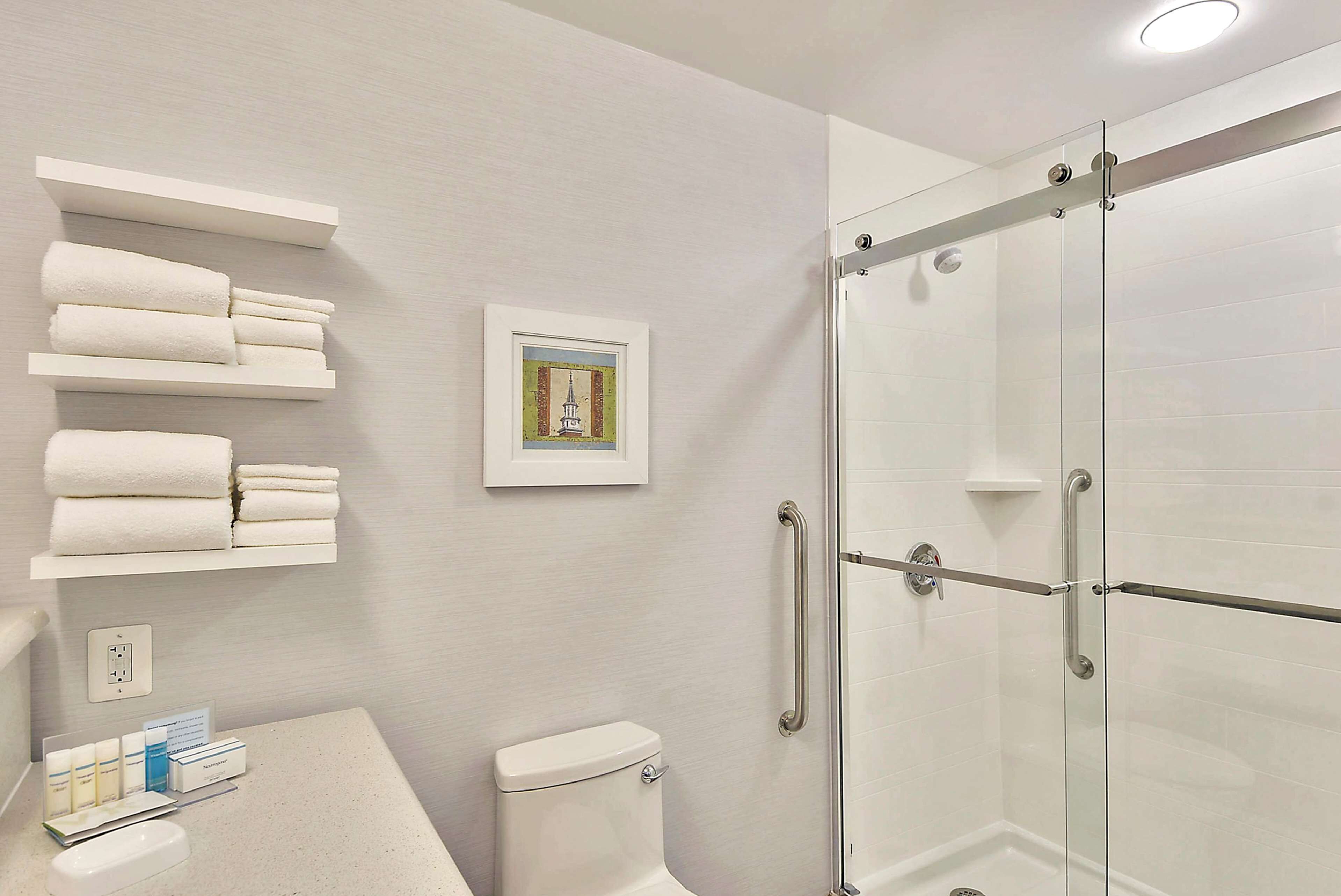 suite, 1 king bed (shower) | bathroom | free toiletries, hair dryer, towels, soap
