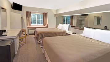 Hypo-allergenic bedding, in-room safe, desk, iron/ironing board