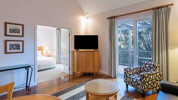 In-room safe, desk, laptop workspace, iron/ironing board