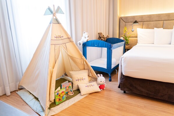 Premium bedding, minibar, in-room safe, desk