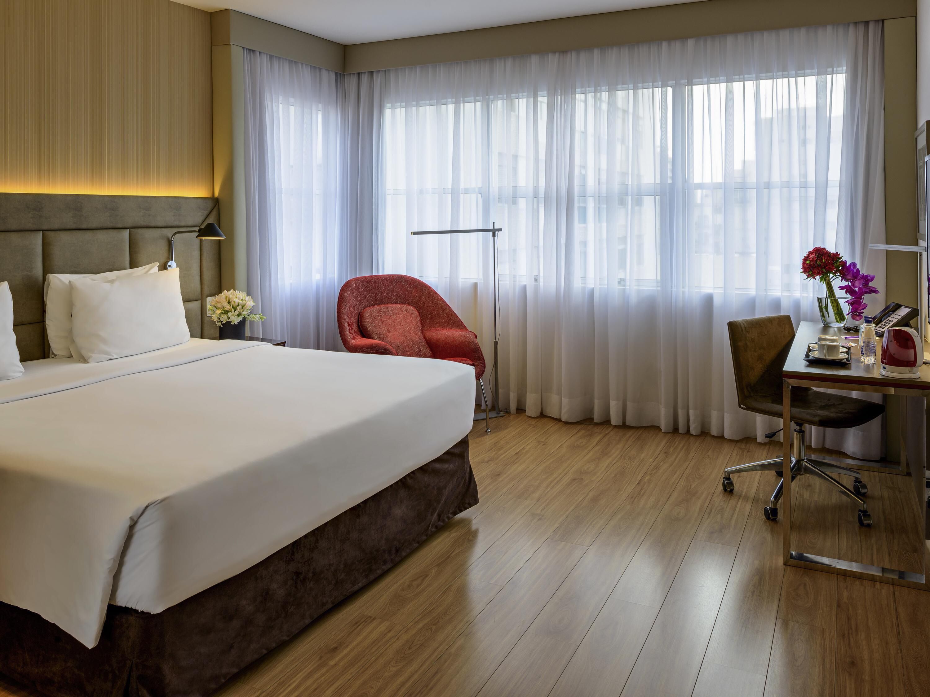 Privilege, Appartement, 1 tweepersoonsbed | Luxe beddengoed, een minibar, een kluis op de kamer, een bureau