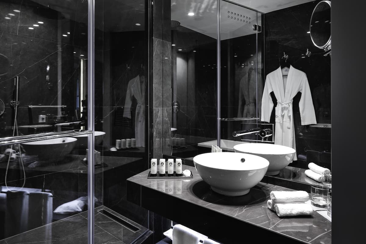 Premium bedding, memory-foam beds, in-room safe, desk