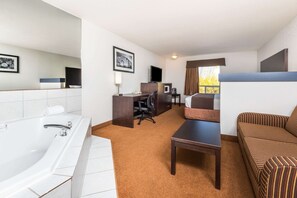 Suite, 1 très grand lit | Bureau, lit de bébé (gratuit), lit d’appoint (supplément)