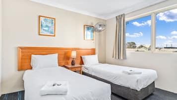 In-room safe, desk, laptop workspace, soundproofing