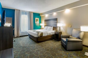 Chambre, 1 très grand lit, accessible aux personnes à mobilité réduite, non-fumeur