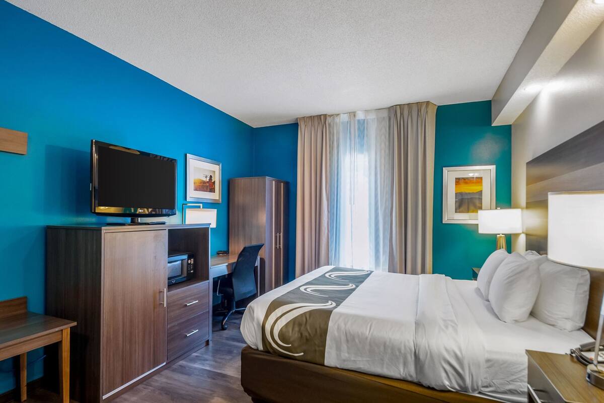 Standard Room, 1 King Bed, Non Smoking | Pillowtop beds, desk, iron/ironing board, WiFi (free)