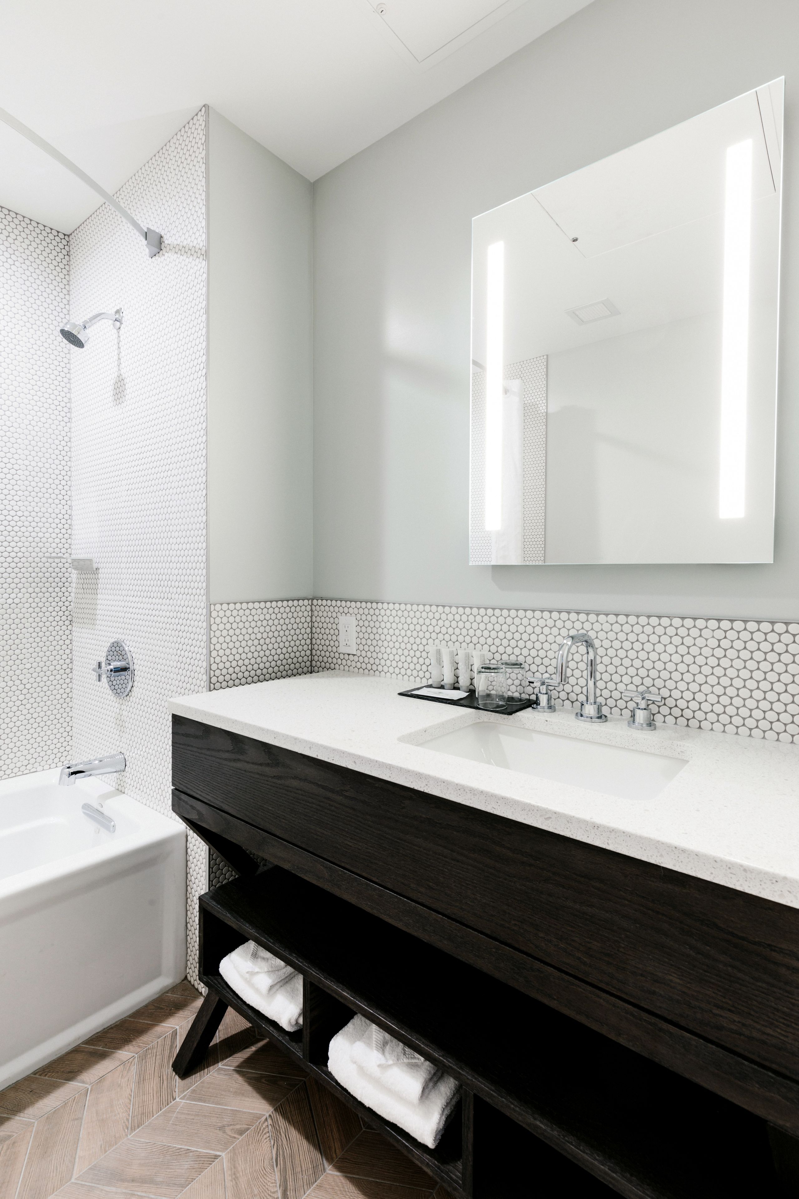 eco-friendly toiletries, hair dryer, bathrobes, towels